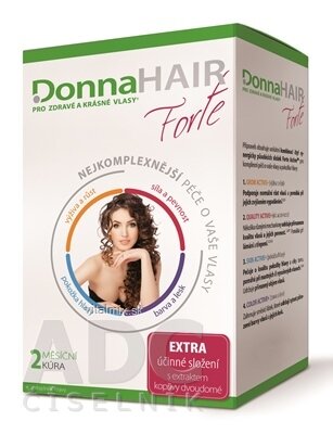 DonnaHAIR Forte cps (2 mesačná kúra) 1x60 ks