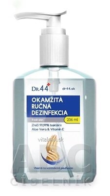 DR.44 OKAMŽITÁ RUČNÁ DEZINFEKCIA antibakteriálny gél (71% etanol) 1x236 ml
