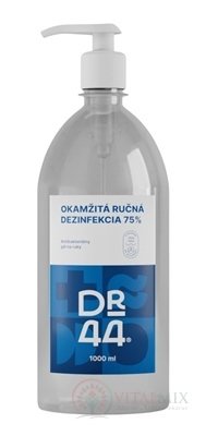 DR.44 OKAMŽITÁ RUČNÁ DEZINFEKCIA antibakteriálny gél (75% etanol) 1x1000 ml