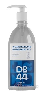 DR.44 OKAMŽITÁ RUČNÁ DEZINFEKCIA antibakteriálny gél (75% etanol) 1x500 ml