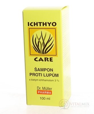 Dr. Müller IchthyoCare ŠAMPÓN 3% ICHT. proti lupinám, s bielym ichtamolom, 1x100 ml