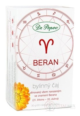 Dr. Popov Bylinný čaj BARAN nálevové vrecúška 20x1,5 g (30 g)