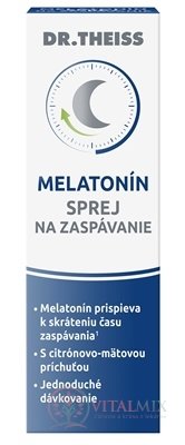 Dr.Theiss MELATONÍN SPREJ na zaspávanie s citrónovo-mätovou príchuťou 1x30 ml