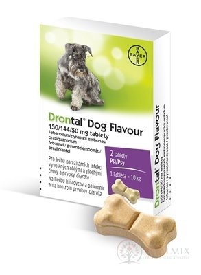 Drontal Dog Flavour 150/144/50 mg tablety tbl 1x2 ks