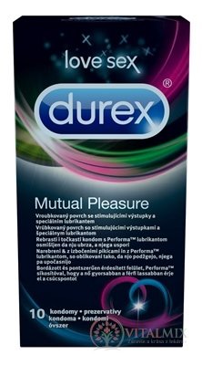 DUREX Mutual Pleasure kondóm s benzokaínom 1x10 ks