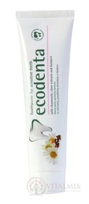 Ecodenta For sensitive teeth zubná pasta na citlivé zuby (s extraktom z harmančeka, klinčekmi a Kalidentom) 1x100 ml