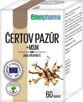 EDENPharma ČERTOV PAZÚR + MSM cps 1x60 ks