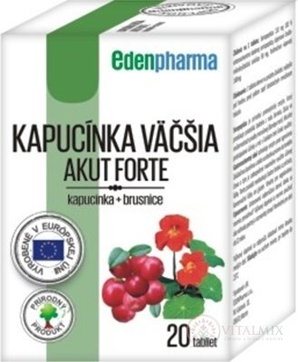 EDENPharma KAPUCÍNKA VÄČŠIA AKUT FORTE tbl 1x20 ks