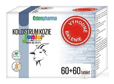 EDENPharma KOLOSTRUM KOZIE Junior (Výhodné bal.) tbl 2x60 ks