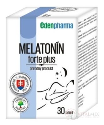 EDENPharma MELATONÍN 1 mg Forte plus tbl (inov.2021) 1x30 ks