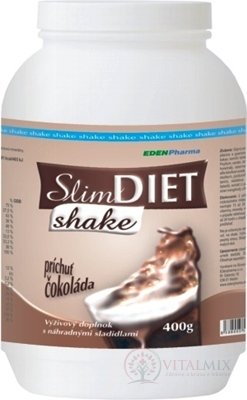 EDENPharma SLIM DIET SHAKE plv (príchuť Čokoláda) 1x400 g