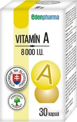 EDENPharma VITAMÍN A 8000 I.U. cps 1x30 ks