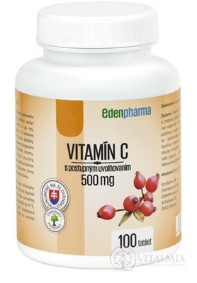 EDENPharma VITAMÍN C 500 mg tbl s postupným uvoľňovaním 1x100 ks