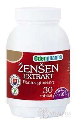 EdenPharma ŽENŠEN extrakt tbl 30+10 zadarmo (40 ks)