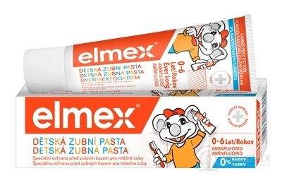 ELMEX DETSKÁ ZUBNÁ PASTA do 6 rokov, s aminfluoridom 1x50 ml