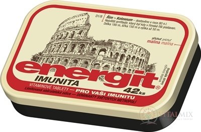 energit IMUNITA vitamínové tablety s príchuťou malina 1x42 ks