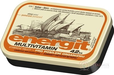 energit MULTIVITAMIN vitamínové tablety s príchuťou pomaranč 1x42 ks