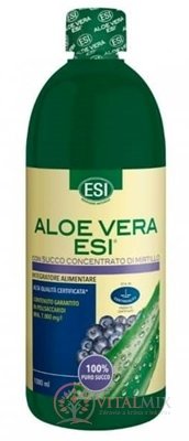 ESI ALOE VERA šťava s medom a so šťavou z čučoriedok 1x1000 ml