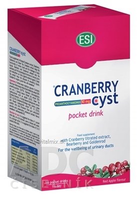 ESI CRANBERRY CYST drinky nápoj vo vrecúškach 1x16 ks