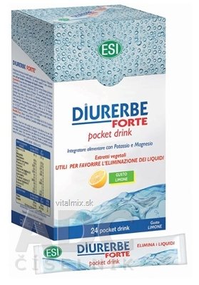 ESI DIURERBE FORTE drinky nápoj vo vrecúškach, príchuť citrón 1x24 ks