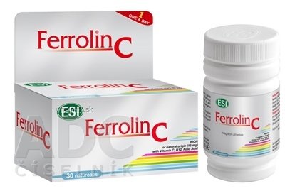 ESI FERROLIN C Kapsuly (železo + vitamín C) cps 1x30 ks
