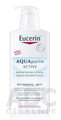 Eucerin AQUAporin ACTIVE Telové mlieko pre suchú pokožku 1x400 ml