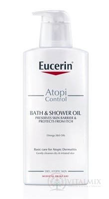 Eucerin AtopiControl Sprchový olej pre suchú pleť 1x400 ml