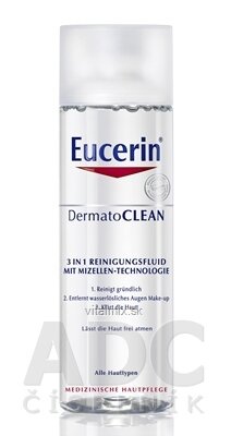 Eucerin DermatoCLEAN čistiaca micelárna voda 3v1 pre všetky typy pleti 1x200 ml