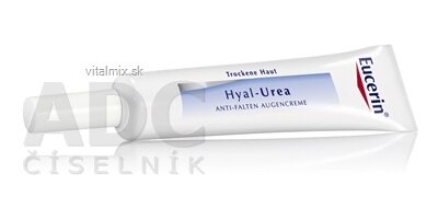 Eucerin HYAL-UREA očný krém proti vráskam pre suchú pleť 1x15 ml