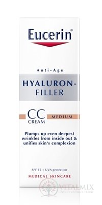Eucerin HYALURON-FILLER CC krém stredne tmavý medium 1x50 ml