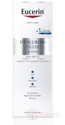 Eucerin HYALURON-FILLER Denný krém Anti-Age pre normálnu a zmiešanú pleť 1x50 ml