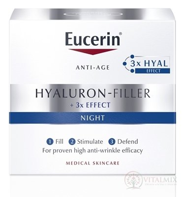 Eucerin HYALURON-FILLER Nočný krém Anti-Age pre redukciu vrások 1x50 ml
