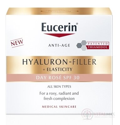 Eucerin HYALURON-FILLER+ELASTICITY Rose SPF30 denný krém 1x50 ml