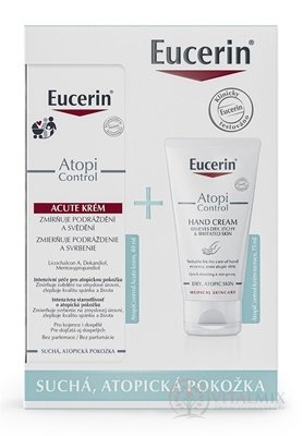 Eucerin Kazeta ATOPI CONTROL Acute krém 40 ml+ krém na ruky 75 ml (Vianoce 2022) 1x1 set