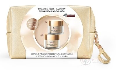 Eucerin Kazeta HYALURON-FILLER + ELASTICITY denný krém 50 ml + nočný krém 50 ml (Vianoce 2022) 1x1 set