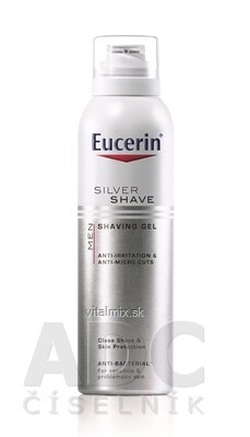 Eucerin MEN SILVER SHAVE gél na holenie pre mužov 1x150 ml