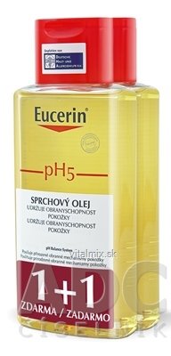 Eucerin pH5 Sprchový olej pre citlivú pokožku 2x200 ml (1+1 zdarma), 1x1 set