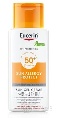 Eucerin SUN ALLERGY PROTECT SPF 50+ Gél-krém ochranný krémový gél na opaľovanie pri alergii na slnko (inov.23) 1x150 ml