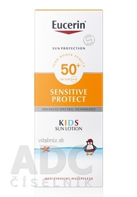 Eucerin SUN SENSITIVE PROTECT SPF50+ detské mlieko na opaľovanie 1x150 ml