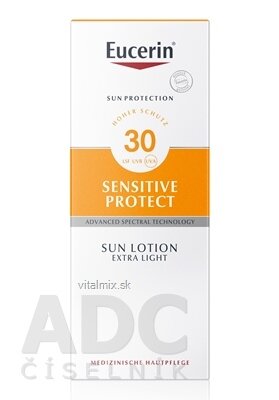 Eucerin SUN SENSITIVE PROTECT SPF 30 mlieko extra ľahké na opaľovanie 1x150 ml