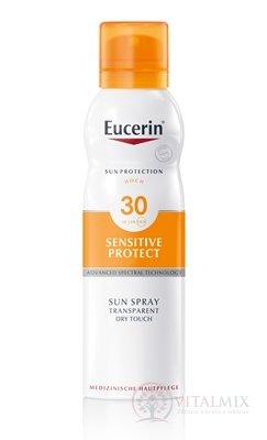 Eucerin SUN SENSITIVE PROTECT SPF 30 sprej transparentný na opaľovanie DRY TOUCH 1x200 ml