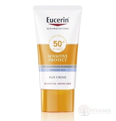 Eucerin SUN SENSITIVE PROTECT SPF 50+ krém na tvár vysoko ochranný na opaľovanie 1x50 ml