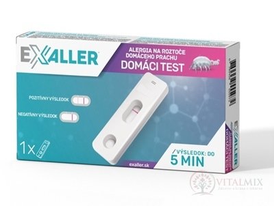 ExAller DOMÁCI TEST ALERGIE NA PRACHOVÉ ROZTOČE samodiagnostický test z krvi, 1x1 set