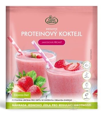 EXPRESS DIET PROTEINOVÝ KOKTEIL instantný, jahodová príchuť, vrecúško 1x59 g