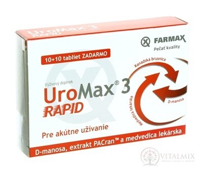 FARMAX UroMax 3 Rapid tbl 10+10 ZADARMO, 1x20 ks