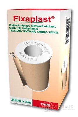 FIXAplast Cievková náplasť textilná 10cm x 5m, 1x1 ks