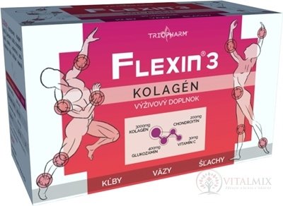 FLEXIN 3 KOLAGÉN - TRIOPHARM granulát vo vrecúškach na prípravu nápoja 1x30 ks