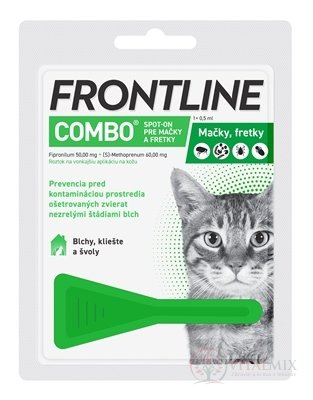 FRONTLINE Combo Spot-On pre mačky a fretky sol (na kožu) 1x0,5 ml