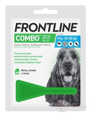 FRONTLINE Combo Spot-On pre psy M sol (na kožu, psy 10-20 kg) 1x1,34 ml