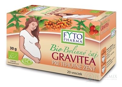 FYTO Bio Bylinný čaj GRAVITEA PRE TEHOTNÉ ŽENY nálevové vrecká 20x1,5 g (30 g)